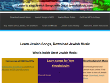 Tablet Screenshot of greatjewishmusic.com